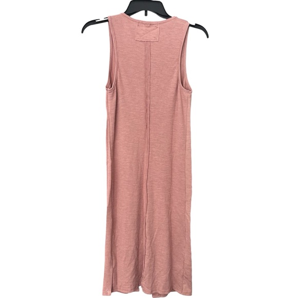 NWT Free People Size XS Gia Long Vest Lilac Wine Mauve Ribbed Sleeveless Boho - Picture 3 of 11